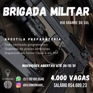 Imagem principal do produto Apostila preparatória Polícia Militar do RS