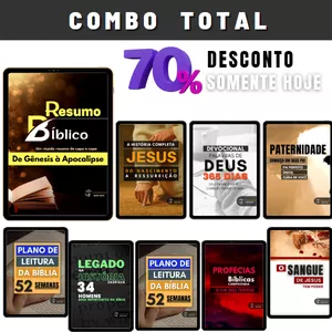 Imagem de capa para o Ebook COMBO TOTAL - ESTUDOS BÍBLICOS