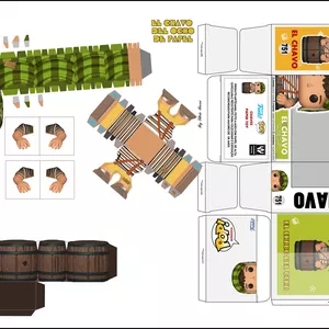 Imagem de capa para o Ebook Chaves Funko Pop de Papel 