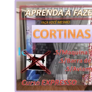 Imagem do curso cortinas blackout sem uso de maquina de costura 