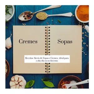 Imagem de capa para o Ebook Cremes & Sopas - 29 Receitas