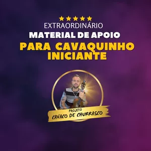 Imagem de capa para o Curso online Material de Apoio COMPLETO Para Cavaquinho Iniciante 