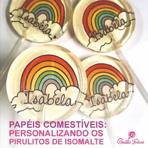 Imagem de capa para o Curso online  Personalização de Pirulitos de Isomalte com Papéis Comestíveis