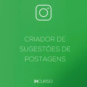 Imagem de capa para o Curso online 90 DIAS DE ACESSO AO: Criador de sugestão de postagem para o Instagram