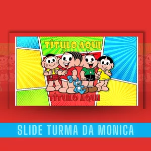 Imagem de capa para o Ebook Slide Turma da Mônica 