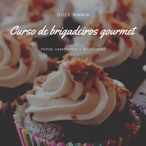 Imagem de capa para o Curso online Apostila de Doces gourmet para lucrar muito!