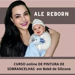 Imagem de capa para o Curso online Curso "Pintura de sobrancelhas em Bebês de Silicone"