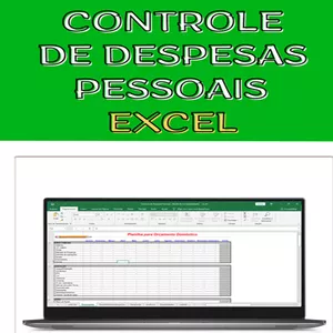 Imagem de capa para o Ebook Planilha de Controle de Despesas Pessoais