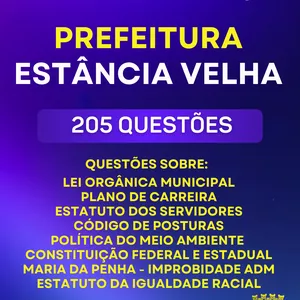 Imagem de capa para o Ebook PDF ESTÂNCIA VELHA RS SIMULADO 2025