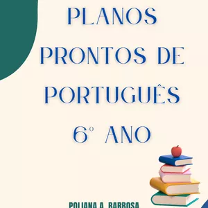 Imagem de capa para o Ebook 100 PLANOS DE AULA DE PORTUGUÊS PRONTOS - 6º ano