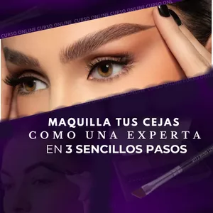 Imagen de portada para Curso online Maquilla tus cejas como una experta en 3 sencillos pasos