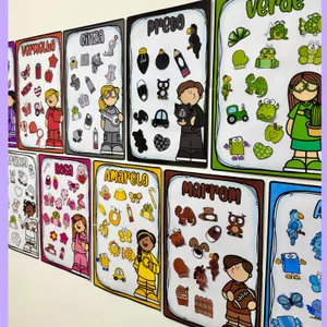 Imagem de capa para o Ebook Kit de cartazes das Cores