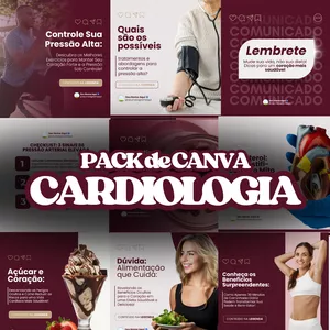 Imagem de capa para o Curso online PACK CANVA PARA CARDIOLOGISTA 