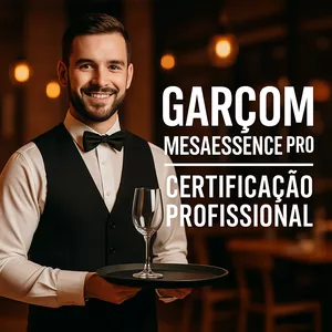 Imagem de Garçom MesaEssence Pro – Certificação Profissional  criado por Júlia Fernandes de s silva na hotmart