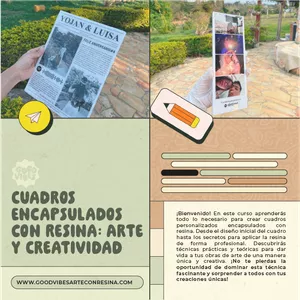 Imagen de portada para Curso online Cuadros Encapsulados con Resina: Arte y Creatividad