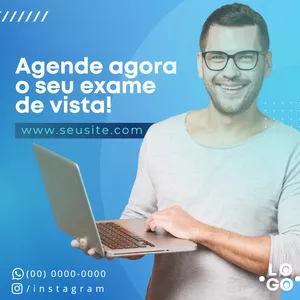 Imagem de capa para o Ebook CANVA PACK ÓTICA - 44 ARTES