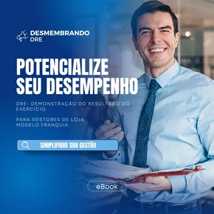 Imagem de capa para o Ebook DRE - Demonstração do Resultado do Exercício (FRANQUIAS)