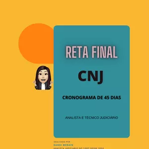 Imagem de capa para o Ebook CRONOGRAMA - CNJ - 45 DIAS - 2º LOTE
