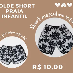 Imagem de capa para o Curso online Molde short praia infantil 