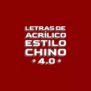 Imagen de portada para Curso online LETRAS DE ACRÍLICO ESTILO CHINO 4.0
