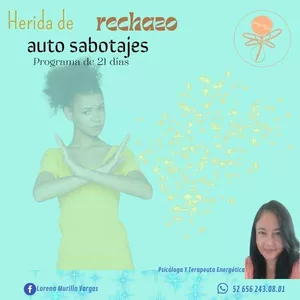 Imagen de portada para Curso online AUTO-SABOTAJES HERIDA DEL RECHAZO