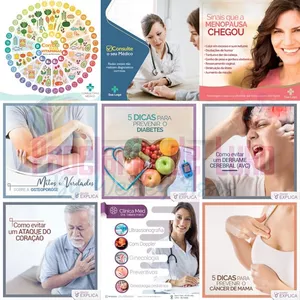 Imagem de capa para o Curso online Pack com 98 Artes para Médicos PSD