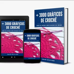 Imagem de capa para o Ebook + 3000 Gráficos De Crochê.