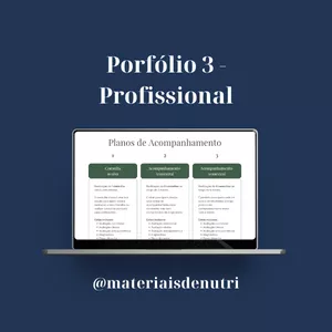Imagem de capa para o Ebook Portfólio de Atendimento Nutricional 3 - PROFISSIONAL
