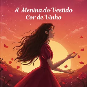Imagem de capa para o Ebook A  Menina do Vestido Cor de Vinho