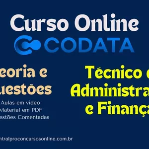 Imagem de capa para o Curso online Curso Online Codata - Técnico de Administração e Finanças