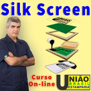 Imagem principal do produto Curso Online de Silkscreen (Serigrafia)
