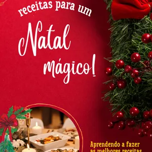 Imagem de capa para o Ebook 70 Receitas para um Natal mágico!