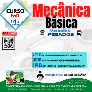 Imagem de capa para o Curso online Conceitos Básicos de Mecânica Veículos Pesados