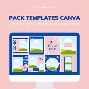 Imagem de capa para o Ebook Canva Pack - Bicolor