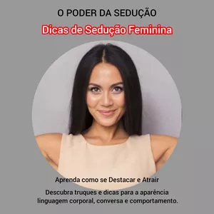 Imagem de capa para o Ebook Dicas de Sedução Feminina