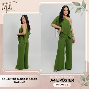 Imagem de capa para o Ebook Conjunto Blusa e Calça Daphne