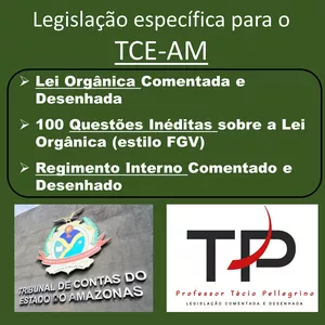 Imagem de capa para o Ebook TCE-AM - Combo 3 em 1