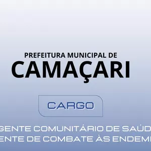 Imagem de capa para o Curso online Agente Comunitário de Saúde/ Agente de Combate às Endemias - Prefeitura de Camaçari BA
