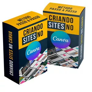 Imagem de capa para o Curso online Criando Sites no Canva