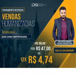 Imagem de Curso EAD - Vendas Humanizadas  criado por IDG Desenvolvimento na hotmart