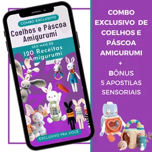 *COMBO DE PASCOA AMIGURUMI + bônus