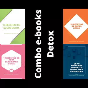 Imagem de capa para o Ebook Combo e-books Detox - Emagreça e tenha mais saúde e qualidade de vida através do Detox!