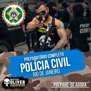 Imagem de capa para o Curso online 👮‍♂️Preparatório Completo POLÍCIA CIVIL do Rio de Janeiro 👮‍♂️ PCRJ - Instituto Óliver 