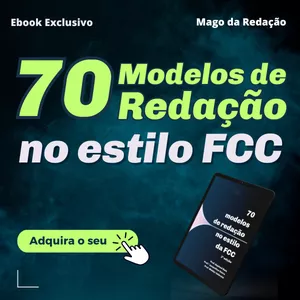 Imagem de capa para o Ebook 70 Modelos de Redação no estilo da FCC