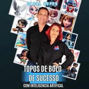 Imagem de capa para o Curso online TOPOS DE BOLOS DE SUCESSO COM INTELIGENCIA ARTIFICIAL