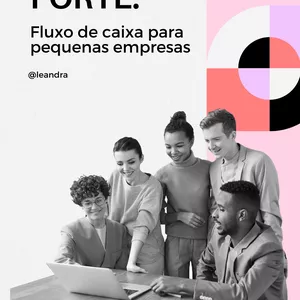Imagem de capa para o Ebook Négocio Forte: fluxo de caixa para pequenas empresas.