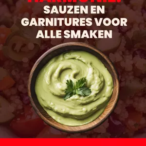Cover image for Ebook 21 SAUS- EN GARNERINGRECEPTEN