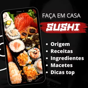 Imagem de capa para o Ebook Faça SUSHI em casa