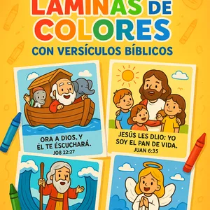 Imagen de portada para Curso online Pack de Láminas de Colores con Versículos Bíblicos