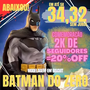 Imagem de capa para o Curso online CURSO DE BISCUIT (Batman) de 214,50 por